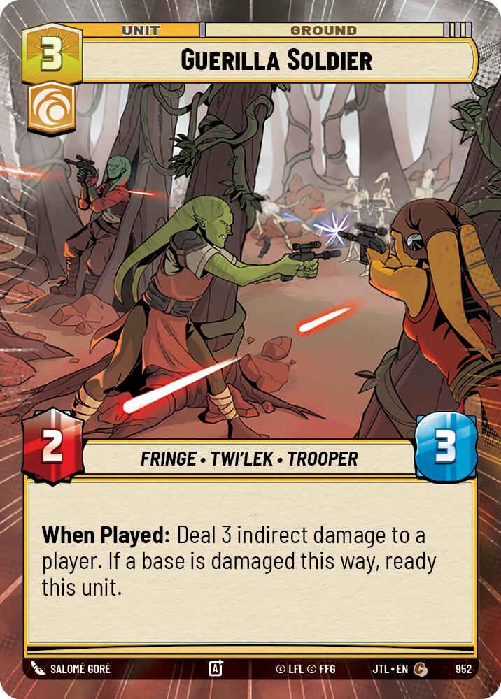 Guerilla Soldier (952) (Hyperspace Foil) (952) [Jump to Lightspeed] | Deep Dive Games St. Marys