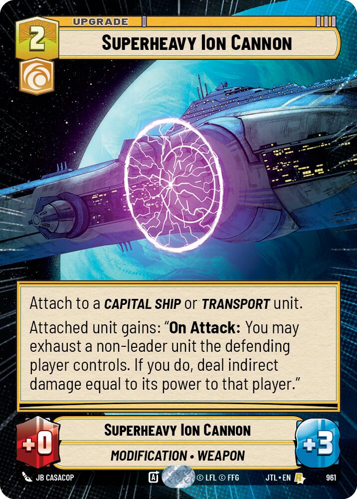 Superheavy Ion Cannon (961) (Hyperspace Foil) (961) [Jump to Lightspeed] | Deep Dive Games St. Marys