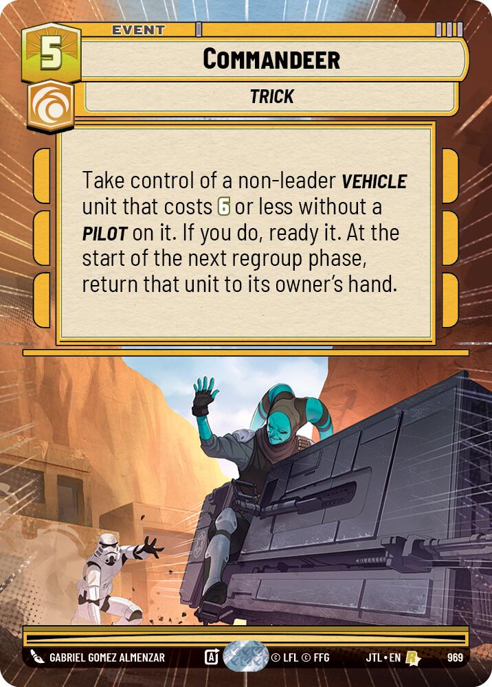 Commandeer (969) (Hyperspace Foil) (969) [Jump to Lightspeed] | Deep Dive Games St. Marys