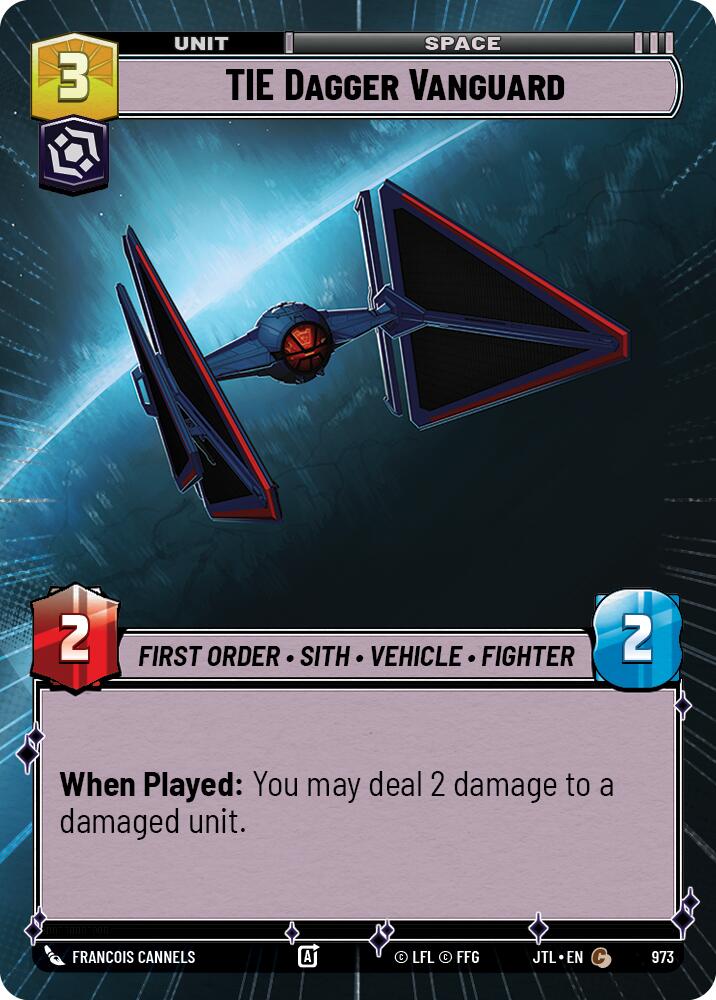 TIE Dagger Vanguard (973) (Hyperspace Foil) (973) [Jump to Lightspeed] | Deep Dive Games St. Marys