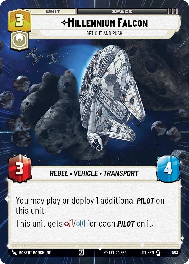 Millennium Falcon - Get Out And Push (983) (Hyperspace Foil) (983) [Jump to Lightspeed] | Deep Dive Games St. Marys