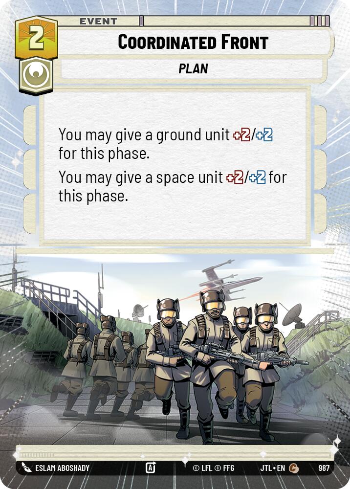 Coordinated Front (987) (Hyperspace Foil) (987) [Jump to Lightspeed] | Deep Dive Games St. Marys