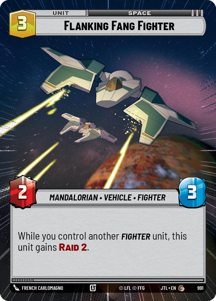 Flanking Fang Fighter (991) (Hyperspace Foil) (991) [Jump to Lightspeed] | Deep Dive Games St. Marys