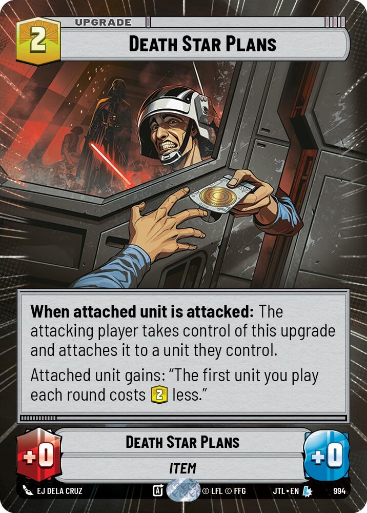 Death Star Plans (994) (Hyperspace Foil) (994) [Jump to Lightspeed] | Deep Dive Games St. Marys