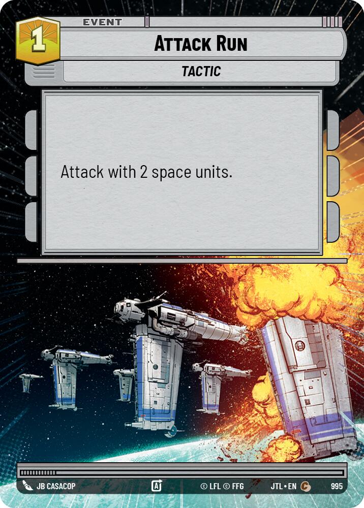 Attack Run (995) (Hyperspace Foil) (995) [Jump to Lightspeed] | Deep Dive Games St. Marys