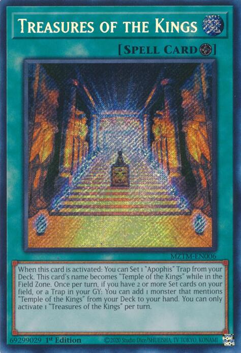 Treasures of the Kings [MZTM-EN006] Secret Rare | Deep Dive Games St. Marys