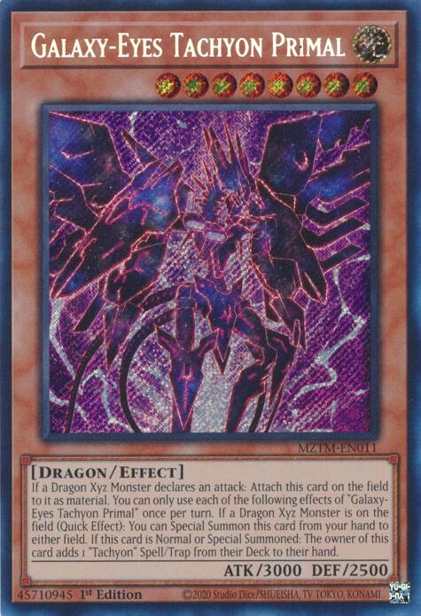 Galaxy-Eyes Tachyon Primal [MZTM-EN011] Secret Rare | Deep Dive Games St. Marys