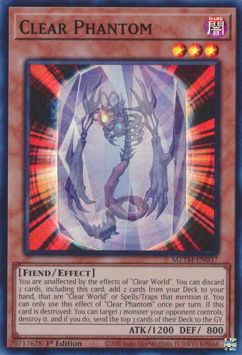Clear Phantom [MZTM-EN037] Super Rare | Deep Dive Games St. Marys