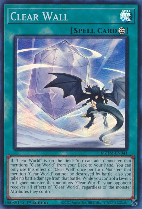 Clear Wall [MZTM-EN041] Super Rare | Deep Dive Games St. Marys