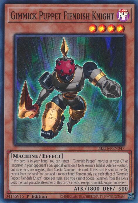 Gimmick Puppet Fiendish Knight [MZTM-EN047] Super Rare | Deep Dive Games St. Marys
