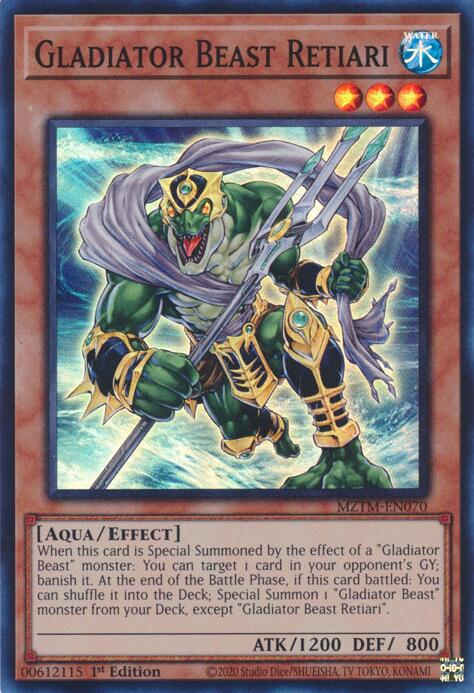 Gladiator Beast Retiari [MZTM-EN070] Super Rare | Deep Dive Games St. Marys