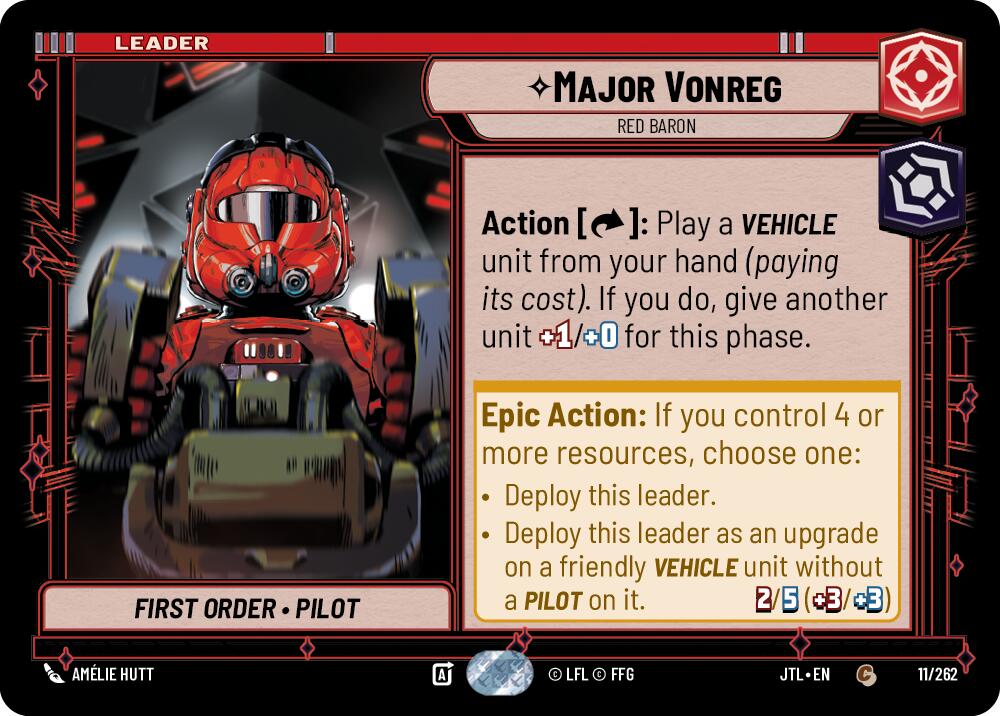 Major Vonreg - Red Baron (011/262) (011/262) [Jump to Lightspeed] | Deep Dive Games St. Marys