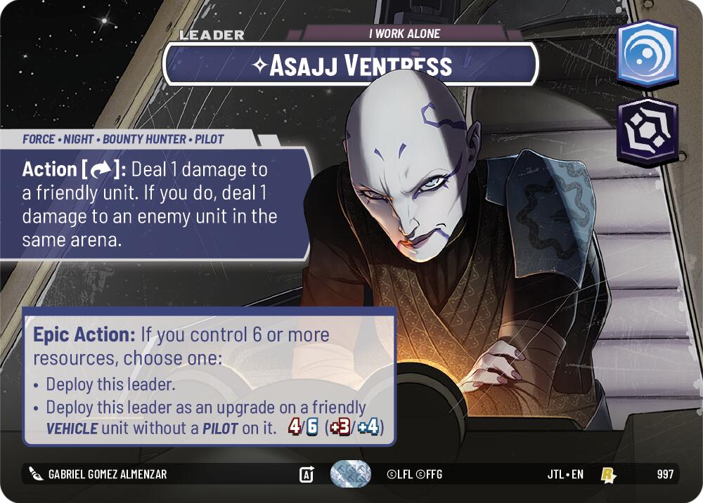 Asajj Ventress - I Work Alone (997) (Showcase) (997) [Jump to Lightspeed] | Deep Dive Games St. Marys