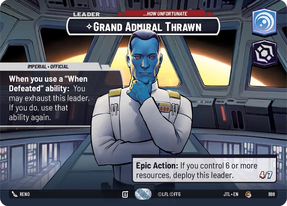 Grand Admiral Thrawn - ...How Unfortunate (998) (Showcase) (998) [Jump to Lightspeed] | Deep Dive Games St. Marys
