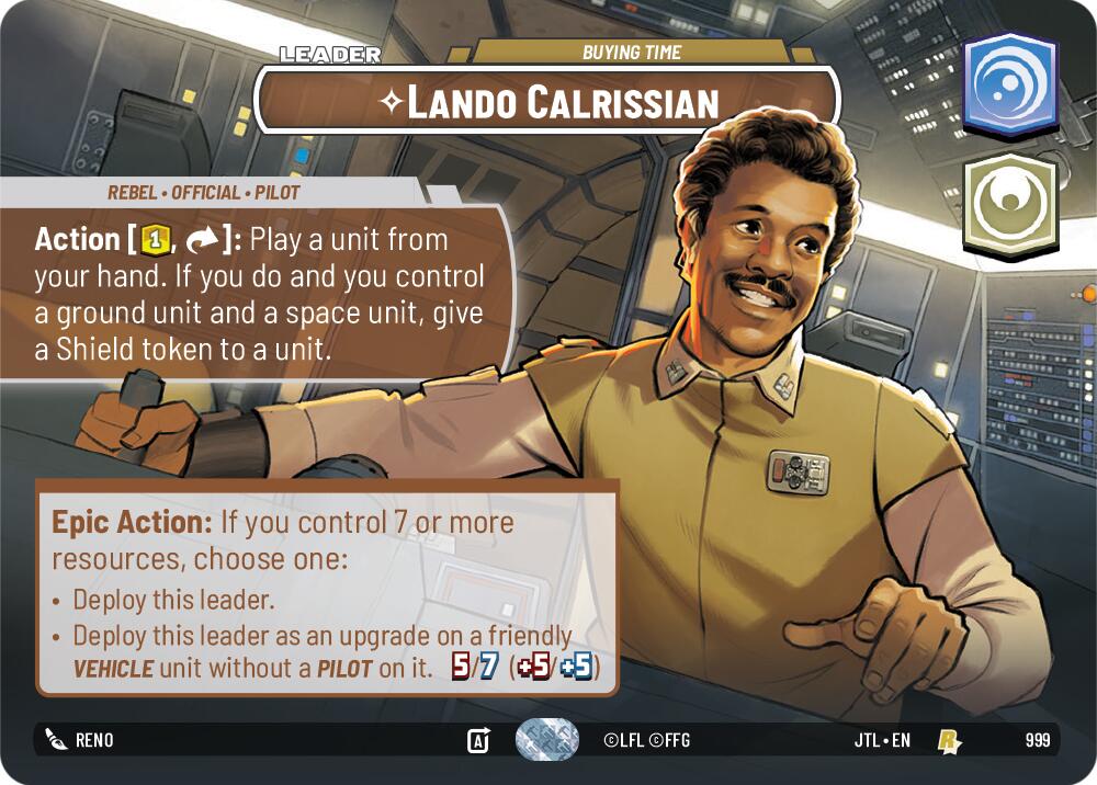 Lando Calrissian - Buying Time (999) (Showcase) (999) [Jump to Lightspeed] | Deep Dive Games St. Marys