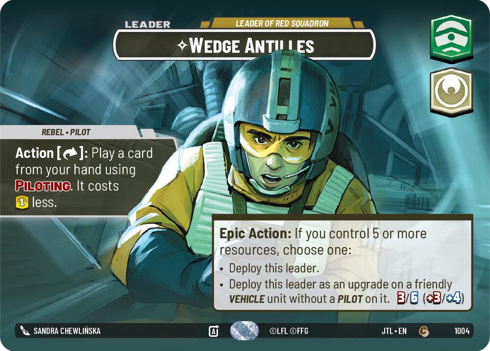 Wedge Antilles - Leader of Red Squadron (1004) (Showcase) (1004) [Jump to Lightspeed] | Deep Dive Games St. Marys