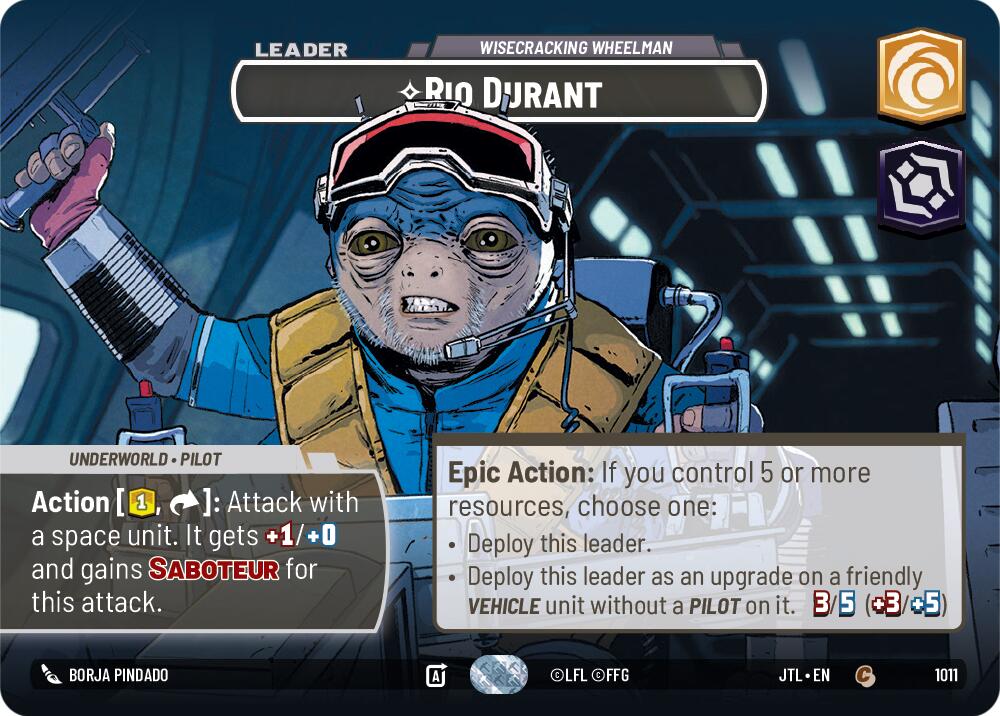 Rio Durant - Wisecrack Wheelman (1011) (Showcase) (1011) [Jump to Lightspeed] | Deep Dive Games St. Marys