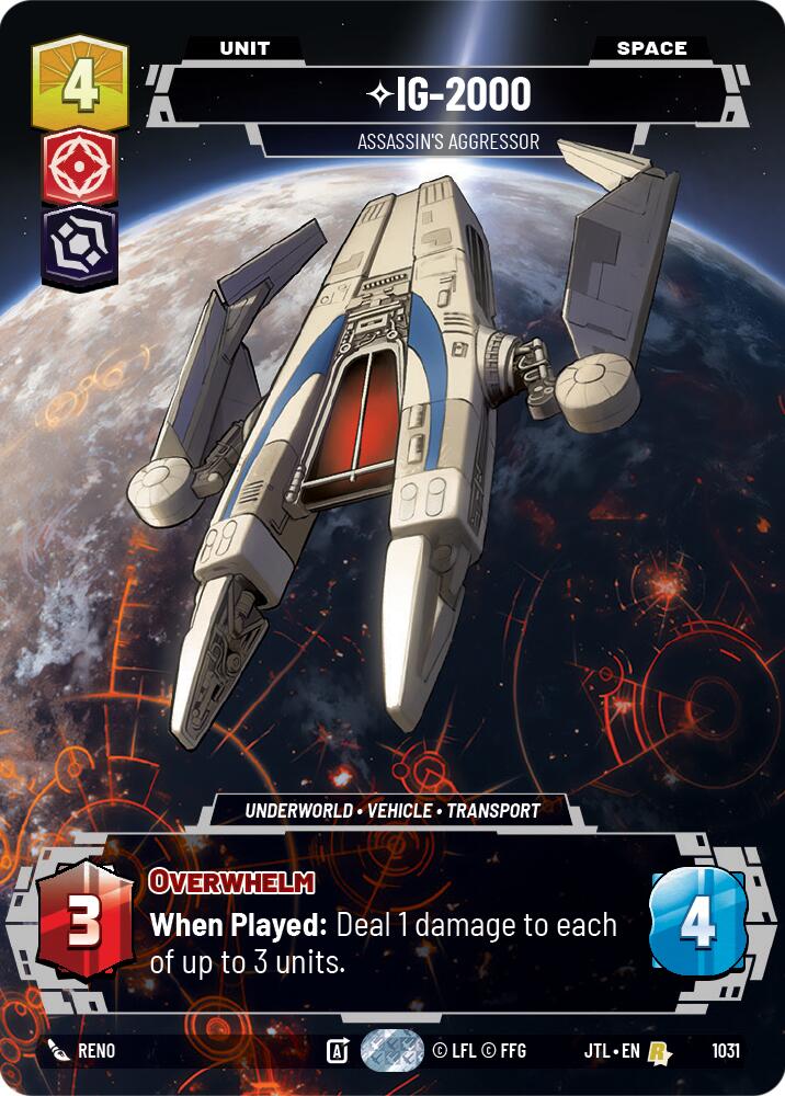 IG-2000 - Assassin's Aggressor (1031) (Prestige) (1031) [Jump to Lightspeed] | Deep Dive Games St. Marys