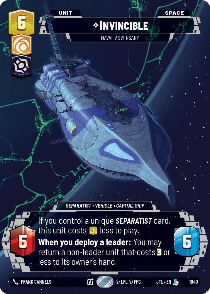 Invincible - Naval Adversary (1040) (Prestige) (1040) [Jump to Lightspeed] | Deep Dive Games St. Marys