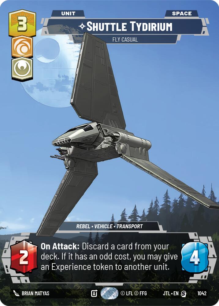 Shuttle Tydirium - Fly Casual (1042) (Prestige) (1042) [Jump to Lightspeed] | Deep Dive Games St. Marys