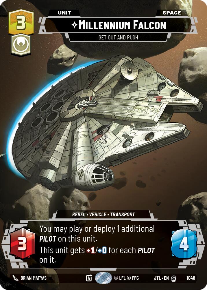 Millennium Falcon - Get Out And Push (1048) (Prestige) (1048) [Jump to Lightspeed] | Deep Dive Games St. Marys