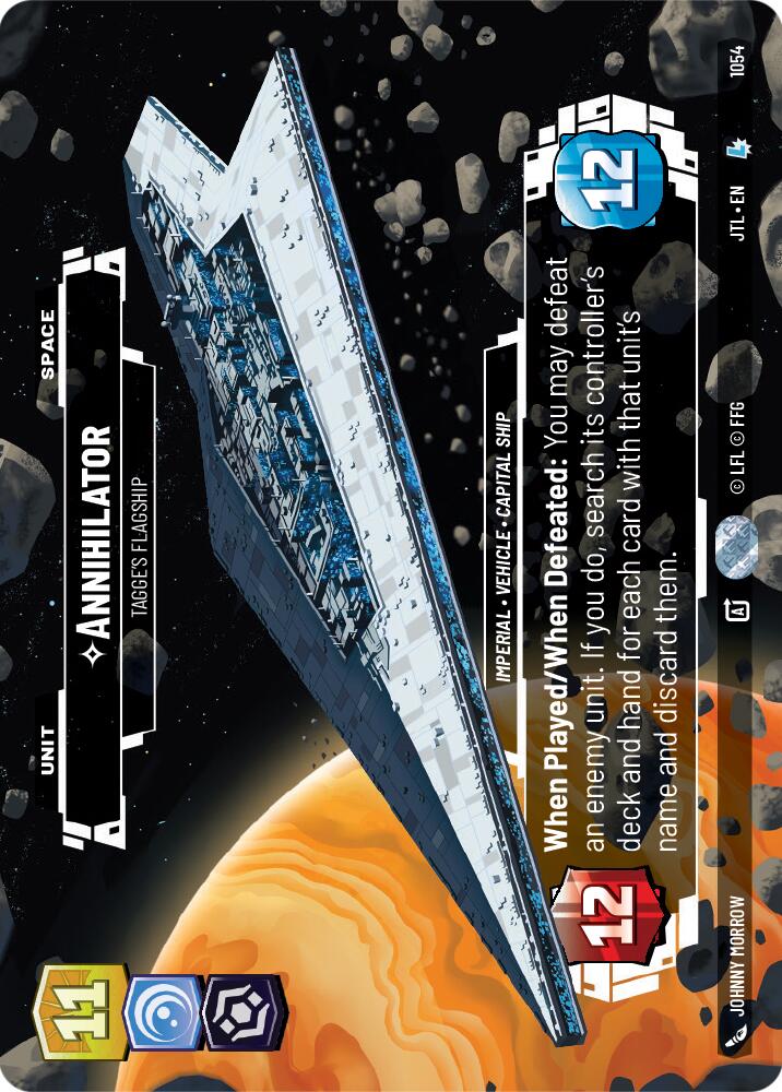 Annihilator - Tagge's Flagship (1054) (Prestige Foil) (1054) [Jump to Lightspeed] | Deep Dive Games St. Marys