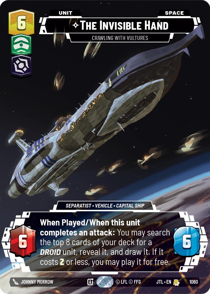 The Invisible Hand - Crawling With Vultures (1060) (Prestige Foil) (1060) [Jump to Lightspeed] | Deep Dive Games St. Marys