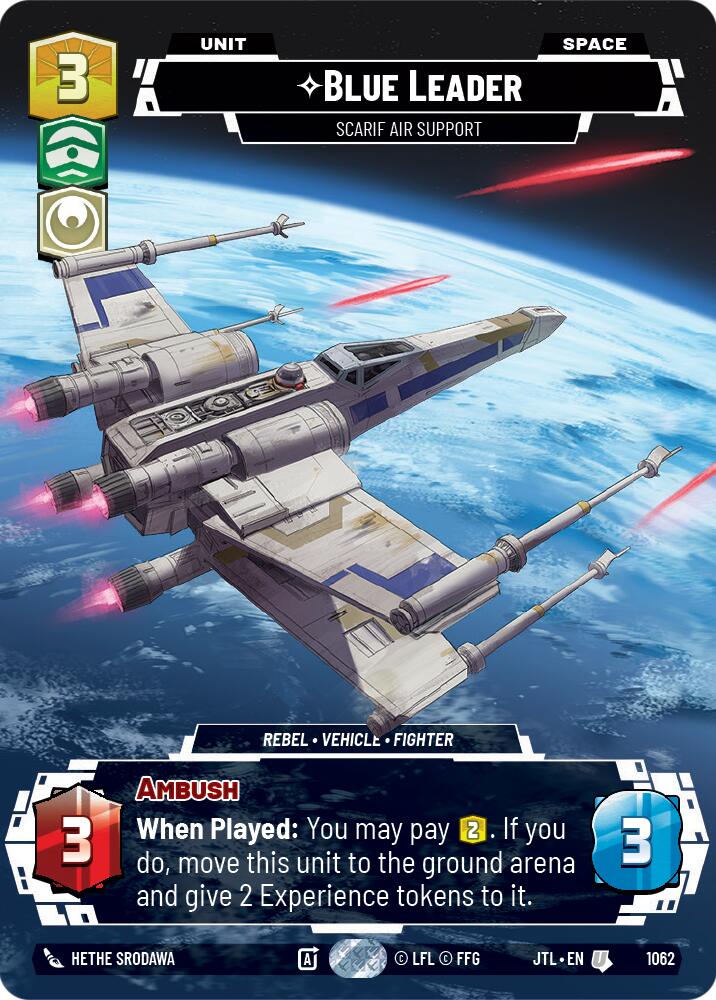 Blue Leader - Scarif Air Support (1062) (Prestige Foil) (1062) [Jump to Lightspeed] | Deep Dive Games St. Marys
