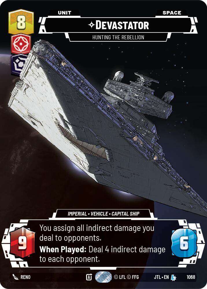Devastator - Hunting the Rebellion (1068) (Prestige Foil) (1068) [Jump to Lightspeed] | Deep Dive Games St. Marys