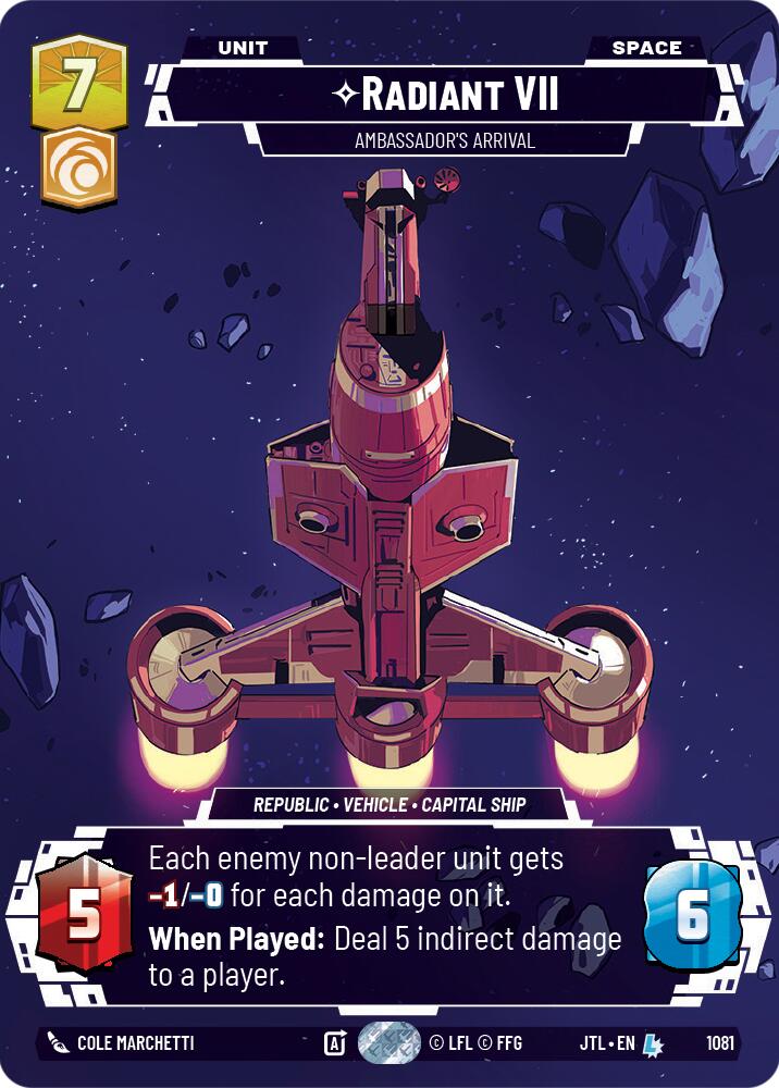 Radiant VII - Ambassadors' Arrival (1081) (Prestige Foil) (1081) [Jump to Lightspeed] | Deep Dive Games St. Marys