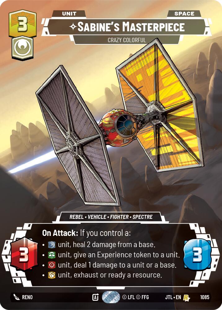 Sabine's Masterpiece - Crazy Colorful (1085) (Prestige Foil) (1085) [Jump to Lightspeed] | Deep Dive Games St. Marys