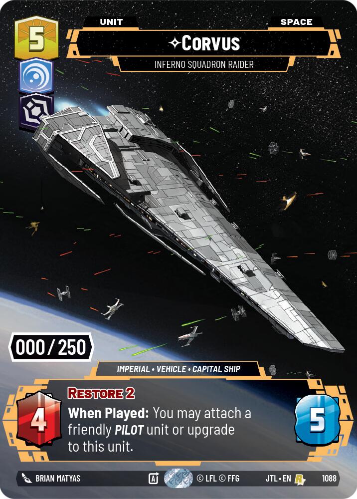Corvus - Inferno Squadron Raider (1088) (Serialized) (1088) [Jump to Lightspeed] | Deep Dive Games St. Marys