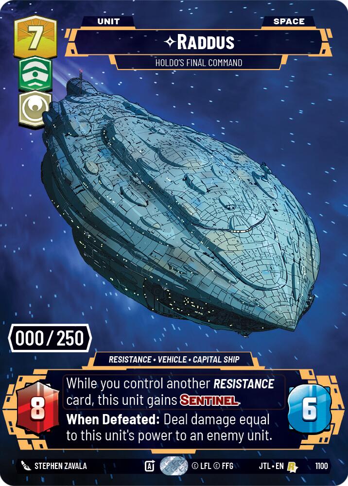 Raddus - Holdo's Final Command (1100) (Serialized) (1100) [Jump to Lightspeed] | Deep Dive Games St. Marys