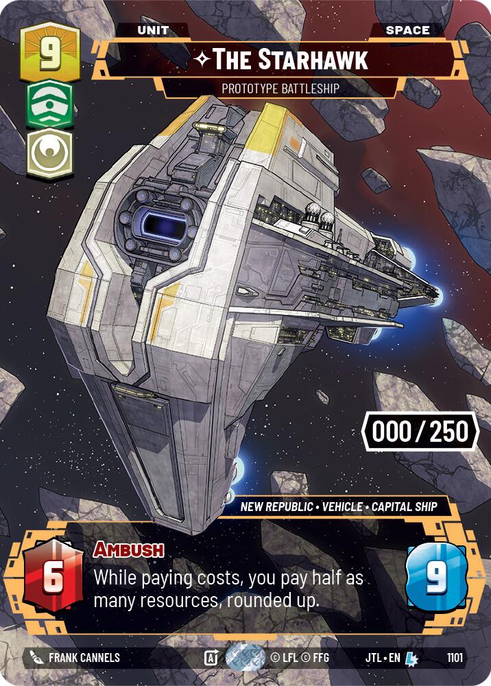 The Starhawk - Prototype Battleship (1101) (Serialized) (1101) [Jump to Lightspeed] | Deep Dive Games St. Marys
