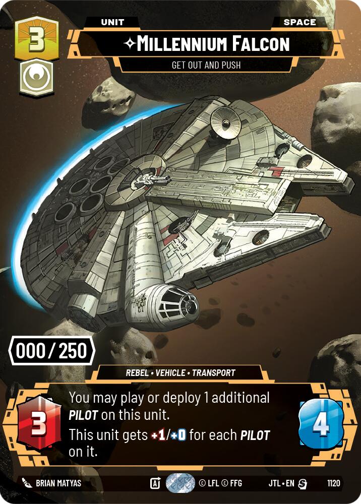 Millennium Falcon - Get Out And Push (1120) (Serialized) (1120) [Jump to Lightspeed] | Deep Dive Games St. Marys
