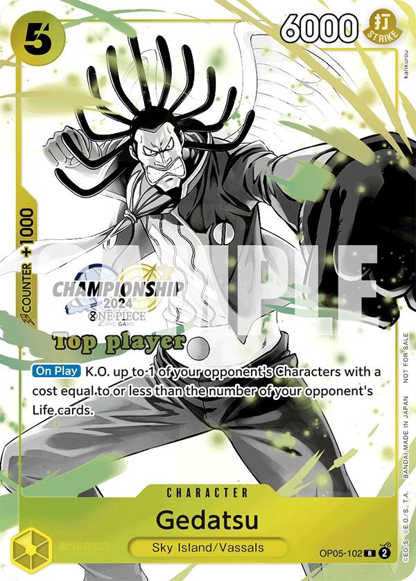 Gedatsu (Championship 2024 Top Player Pack Vol. 2) [One Piece Promotion Cards] | Deep Dive Games St. Marys