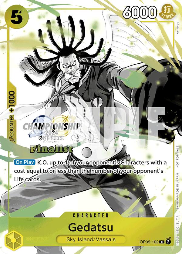 Gedatsu (Championship 2024 Card Set Vol. 2) [Finalist] [One Piece Promotion Cards] | Deep Dive Games St. Marys