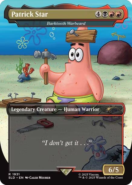 Patrick Star - Barktooth Warbeard [Secret Lair Drop Series] | Deep Dive Games St. Marys