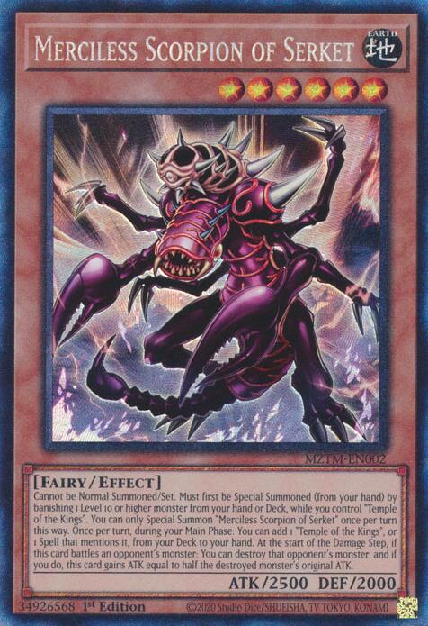 Merciless Scorpion of Serket (Collector's Rare) [MZTM-EN002] Ultra Rare | Deep Dive Games St. Marys