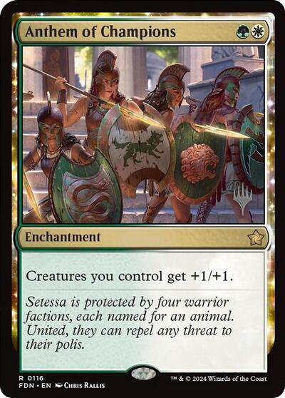 Anthem of Champions (Promo Pack) [Foundations Promos] | Deep Dive Games St. Marys