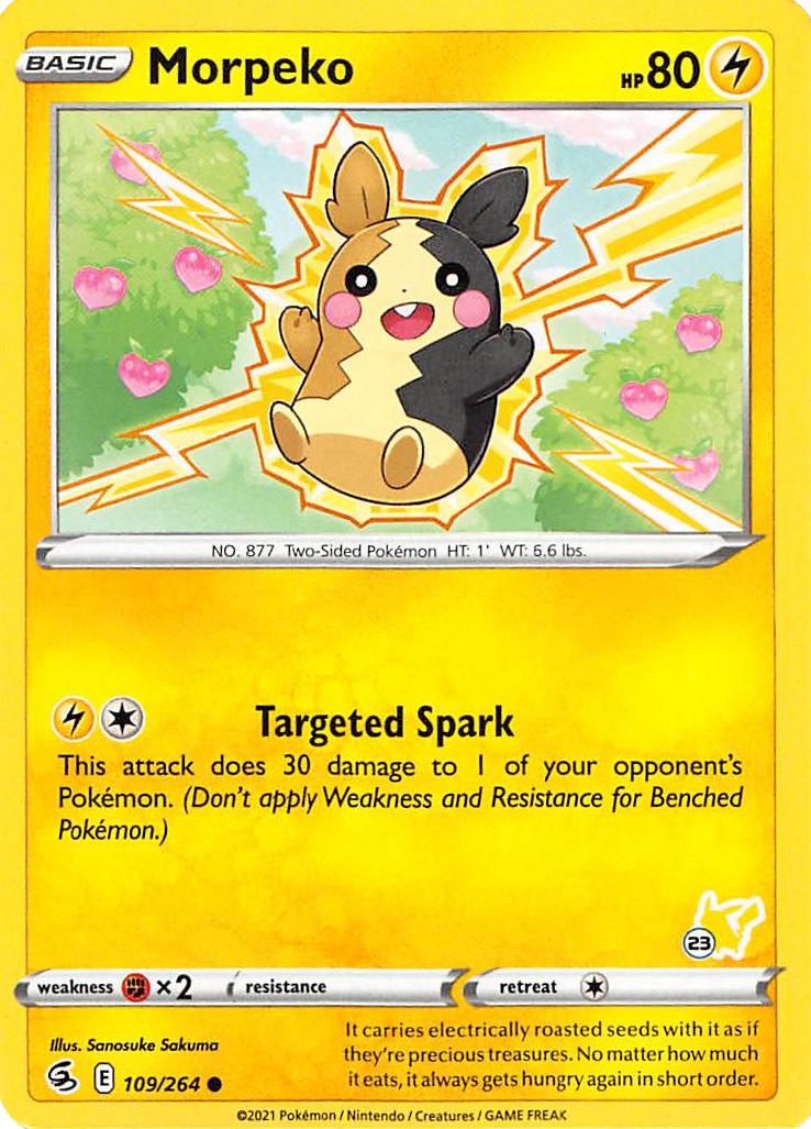 Morpeko (109/264) (Pikachu Stamp #23) [Battle Academy 2022] | Deep Dive Games St. Marys