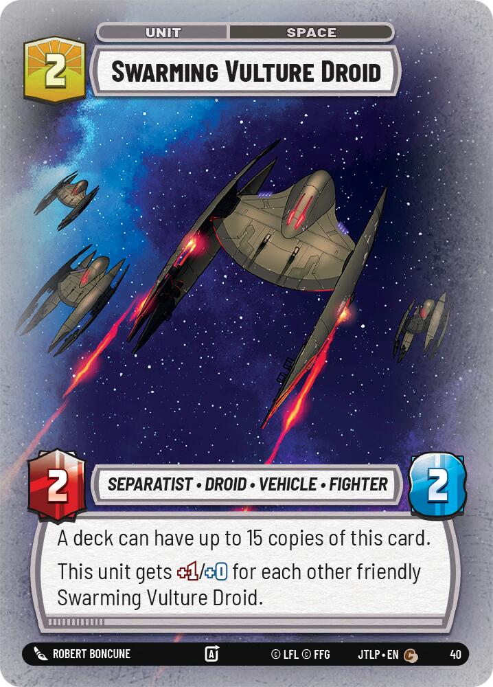 Swarming Vulture Droid (Foil) (40) [Jump to Lightspeed: Weekly Play] | Deep Dive Games St. Marys