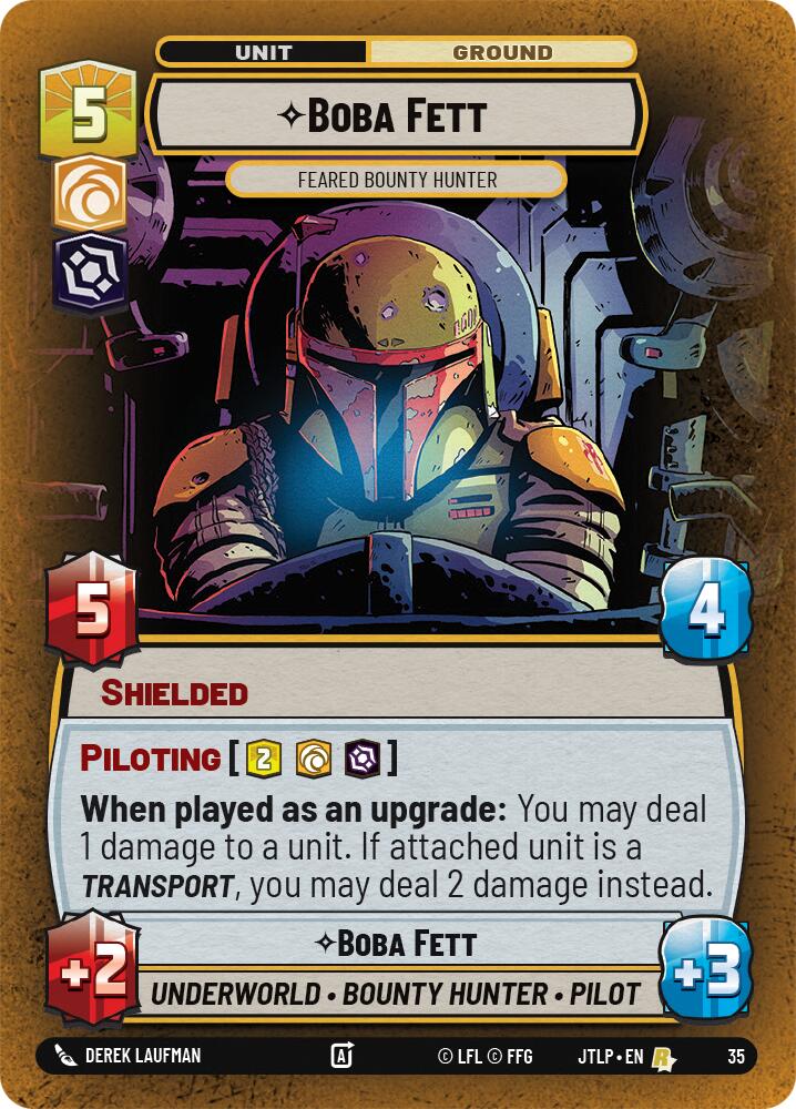 Boba Fett - Feared Bounty Hunter (Foil) (35) [Jump to Lightspeed: Weekly Play] | Deep Dive Games St. Marys