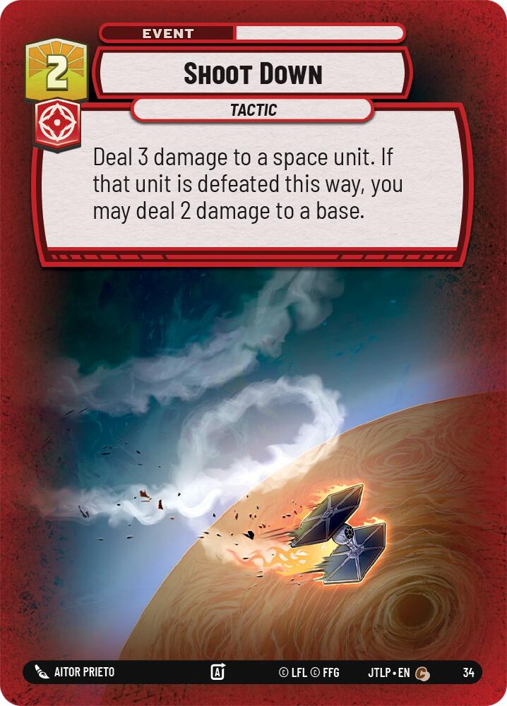 Shoot Down (Foil) (34) [Jump to Lightspeed: Weekly Play] | Deep Dive Games St. Marys