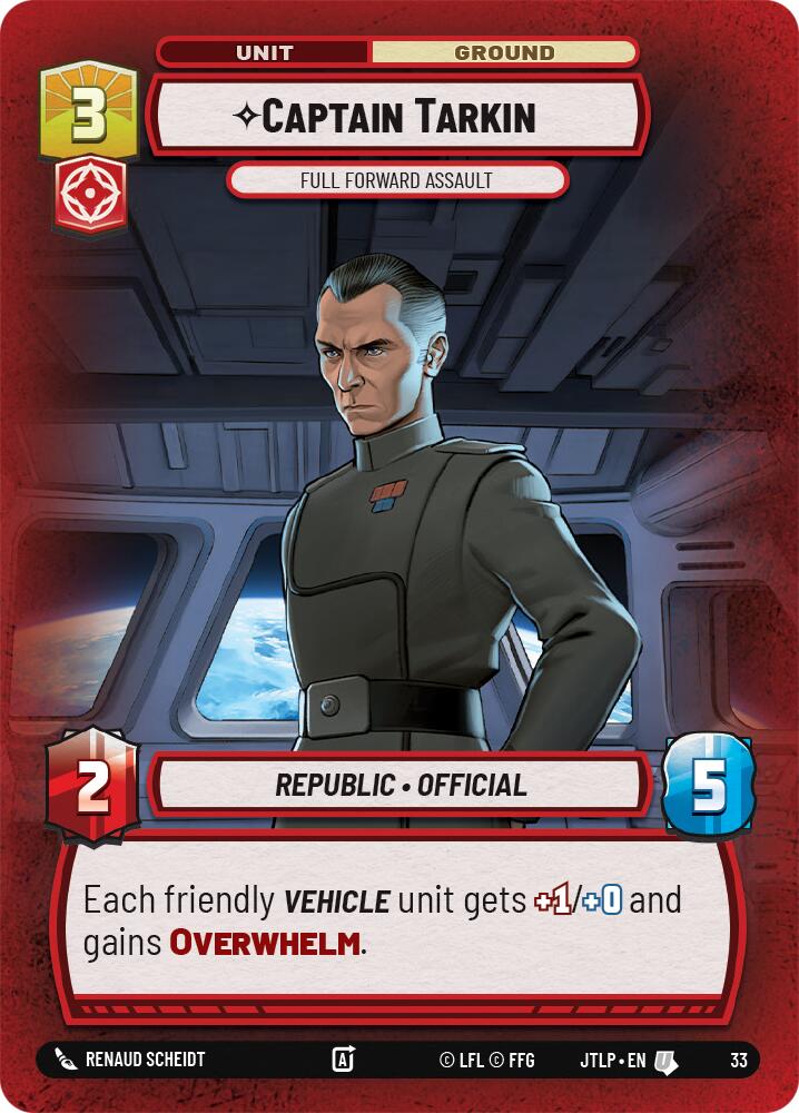 Captain Tarkin - Full Forward Assault (Foil) (33) [Jump to Lightspeed: Weekly Play] | Deep Dive Games St. Marys