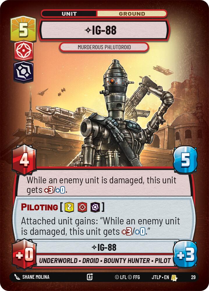 IG-88 - Murderous Phlutdroid (Foil) (29) [Jump to Lightspeed: Weekly Play] | Deep Dive Games St. Marys