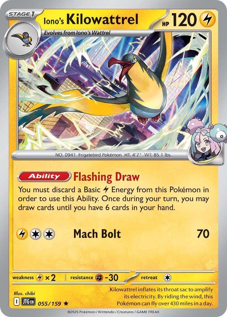 Iono's Kilowattrel (055/159) [Scarlet & Violet: Journey Together] | Deep Dive Games St. Marys