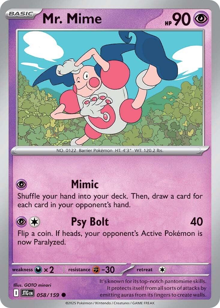 Mr. Mime (058/159) [Scarlet & Violet: Journey Together] | Deep Dive Games St. Marys