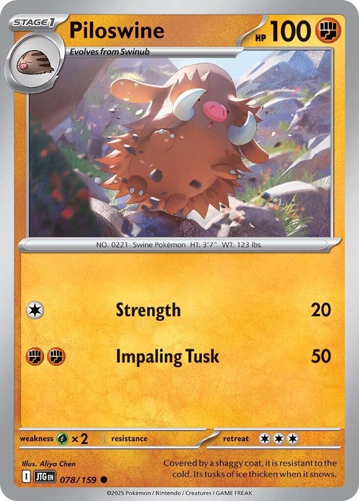 Piloswine (078/159) [Scarlet & Violet: Journey Together] | Deep Dive Games St. Marys