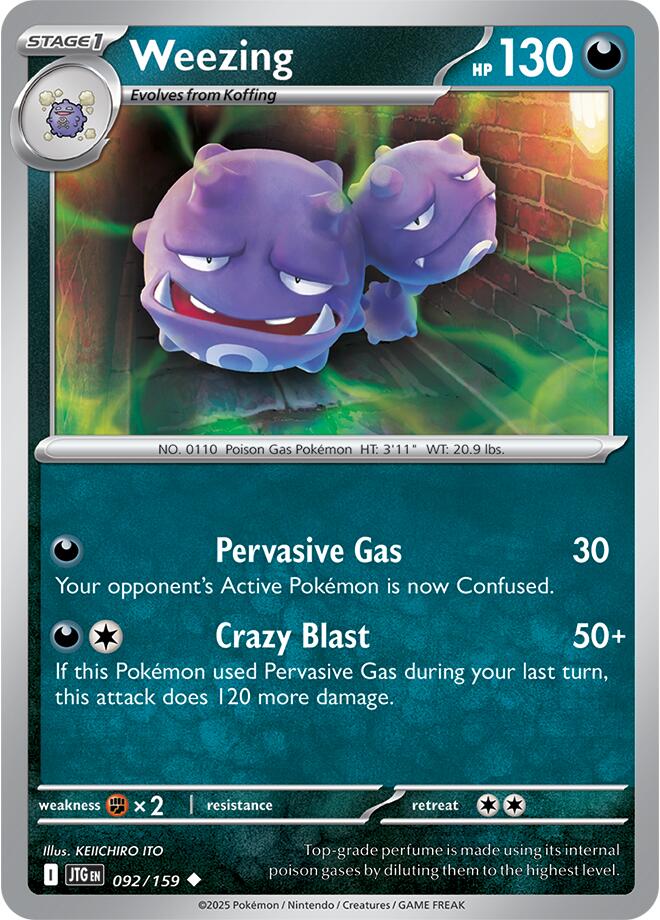 Weezing (092/159) [Scarlet & Violet: Journey Together] | Deep Dive Games St. Marys